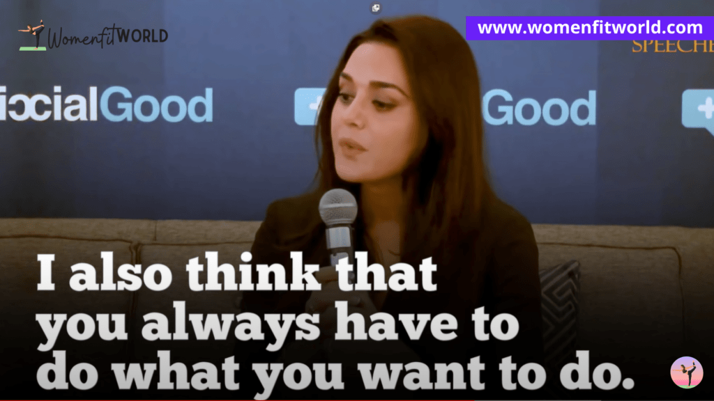 Preity Zinta on Women empowerment in Hindi Women Fit World (1)